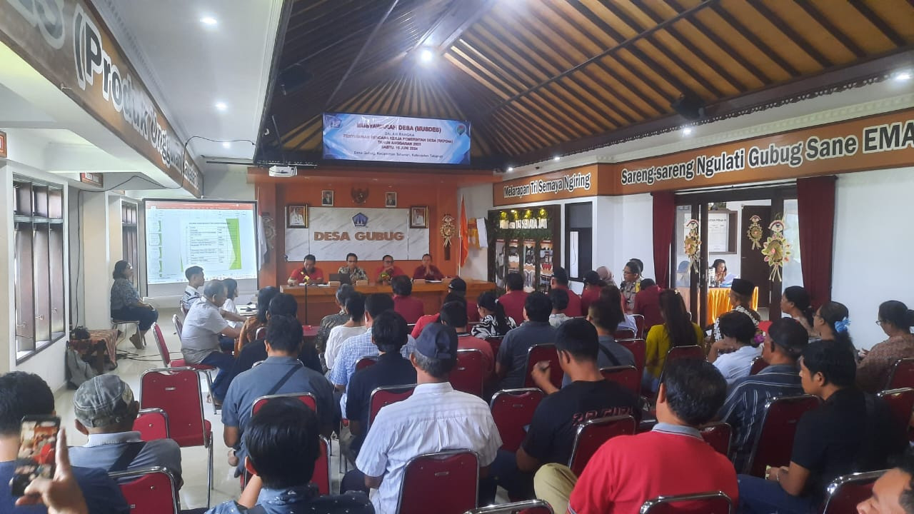 MUSYAWARAH DESA PENYUSUNAN RKPDesa GUBUG TAHUN 2025